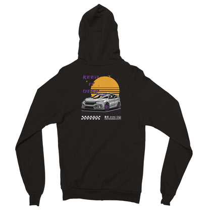 Sunset Racer - Premium Zip-Hoodie