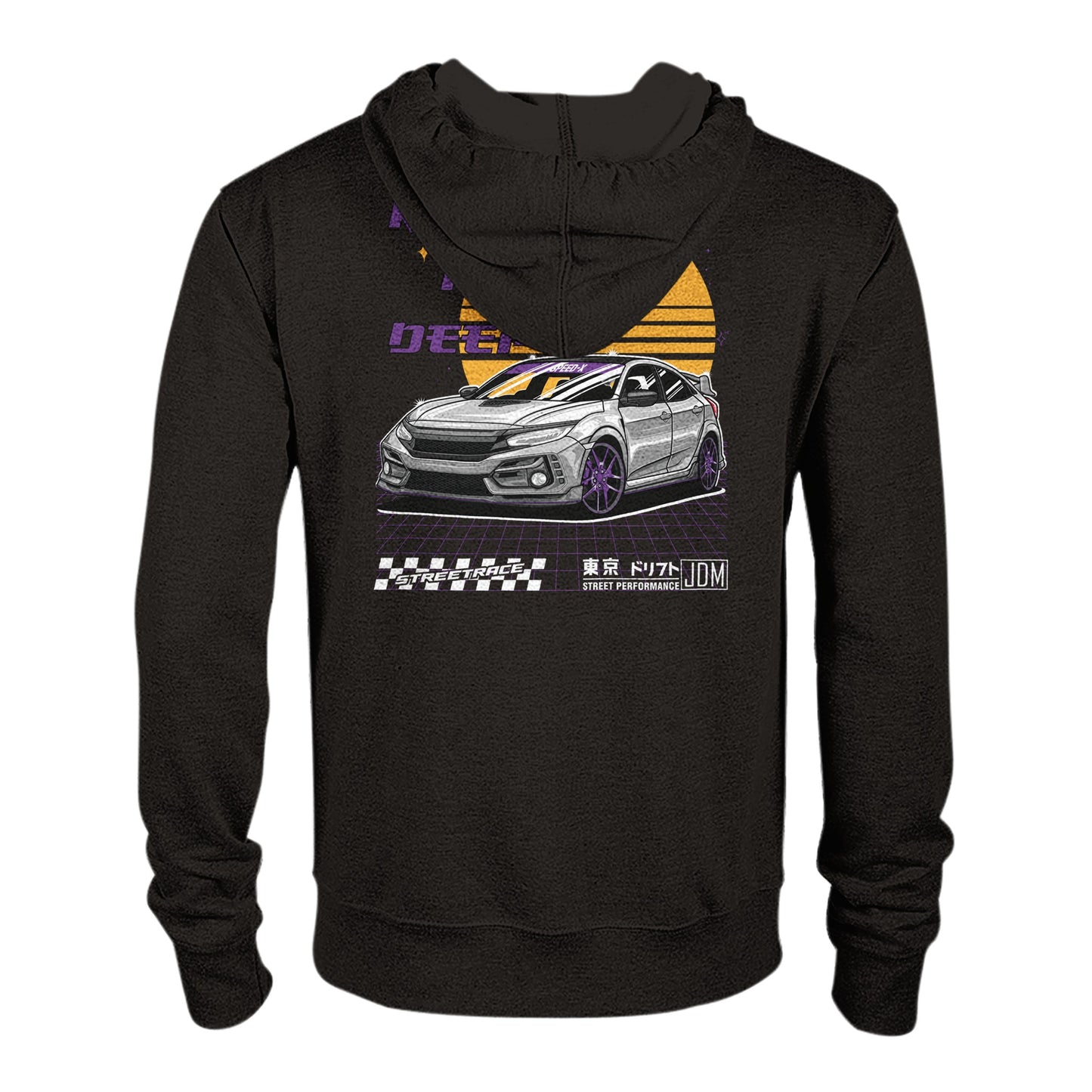 Sunset Racer - Premium Zip-Hoodie