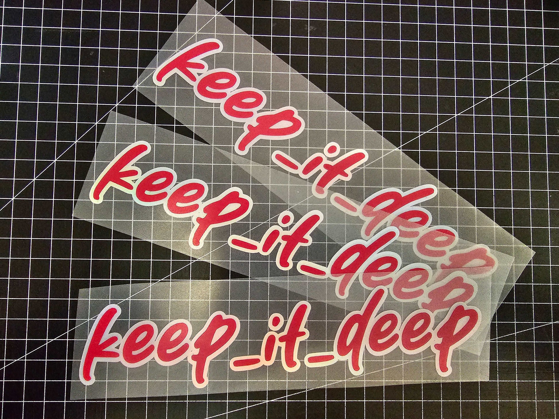 Keep_it_deep - Aufkleber