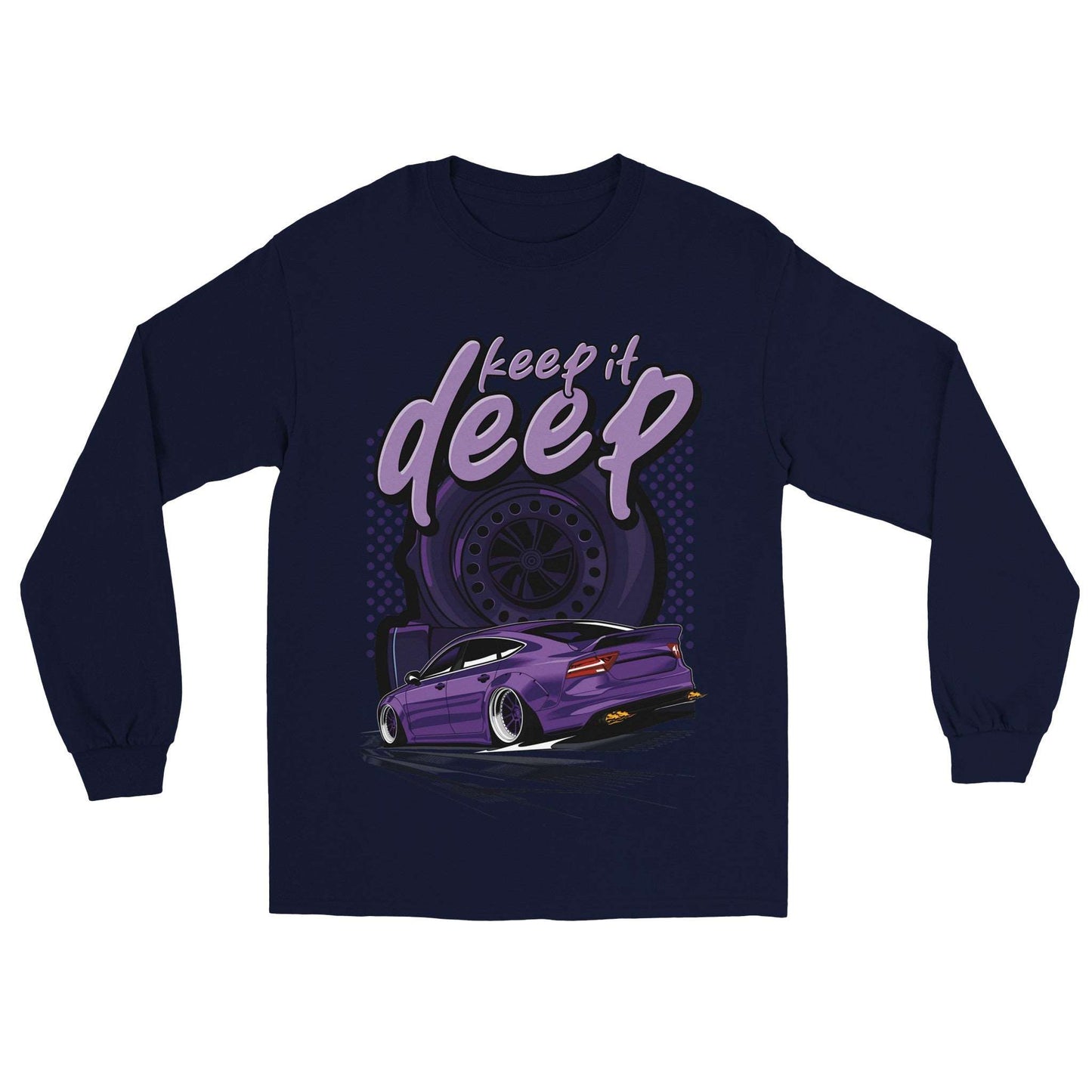 Downforce Purple - Klassik Langarm-Shirt