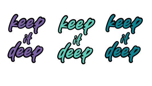 Keep_it_deep - Aufkleber