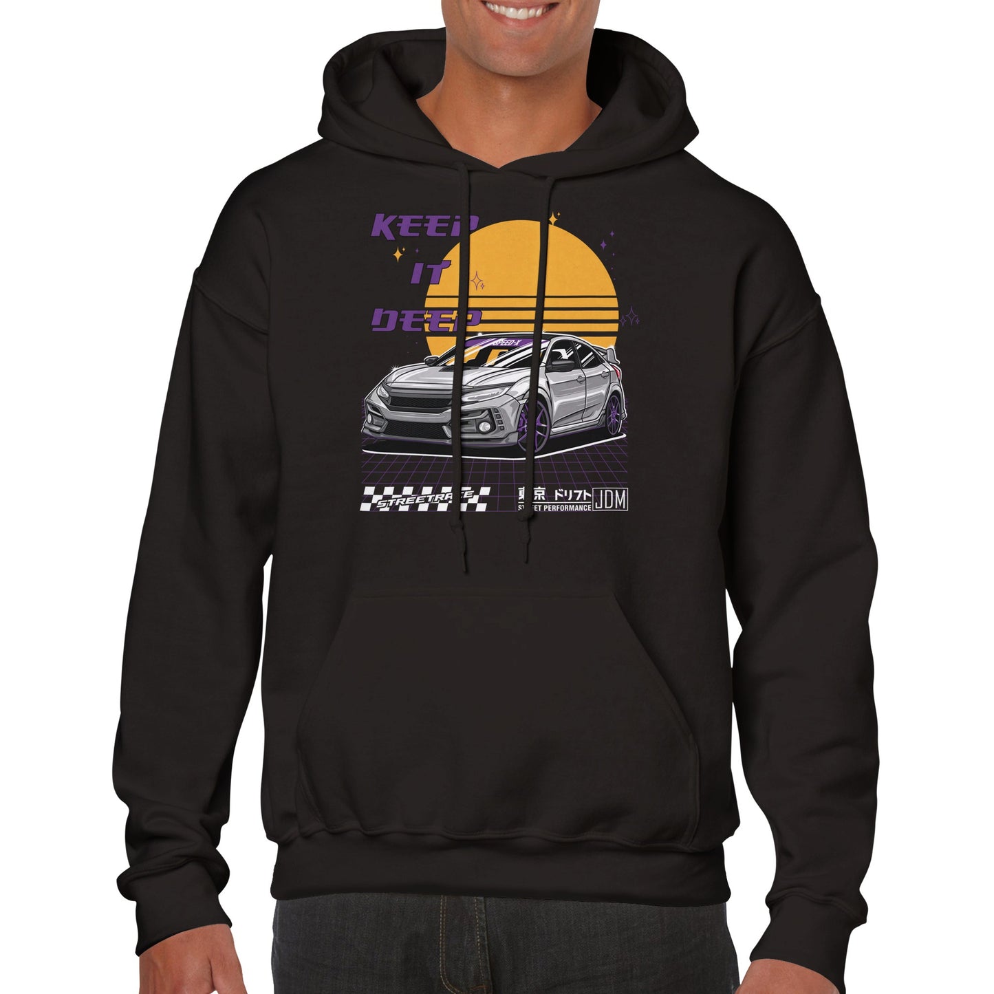 Sunset Racer - Premium Hoodie