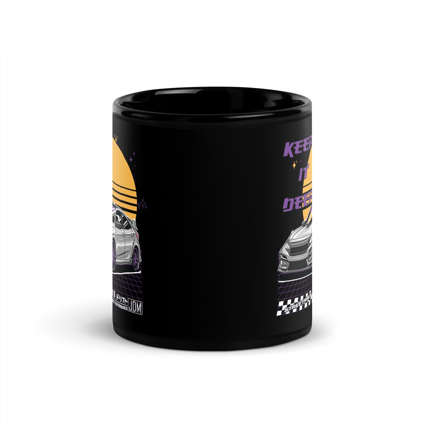 Sunset Racer - Schwarze Tasse