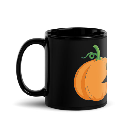 Hungry Pumpkin - Schwarze Tasse