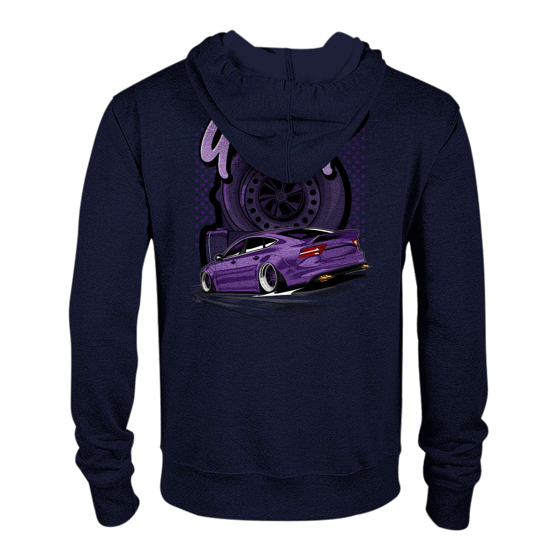 Downforce Purple - Premium Zip-Hoodie