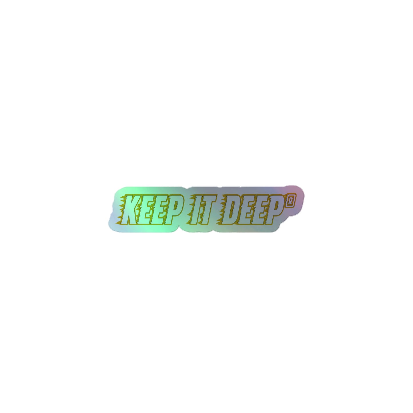 Keep it deep - Hologramm Aufkleber - Gold Editon