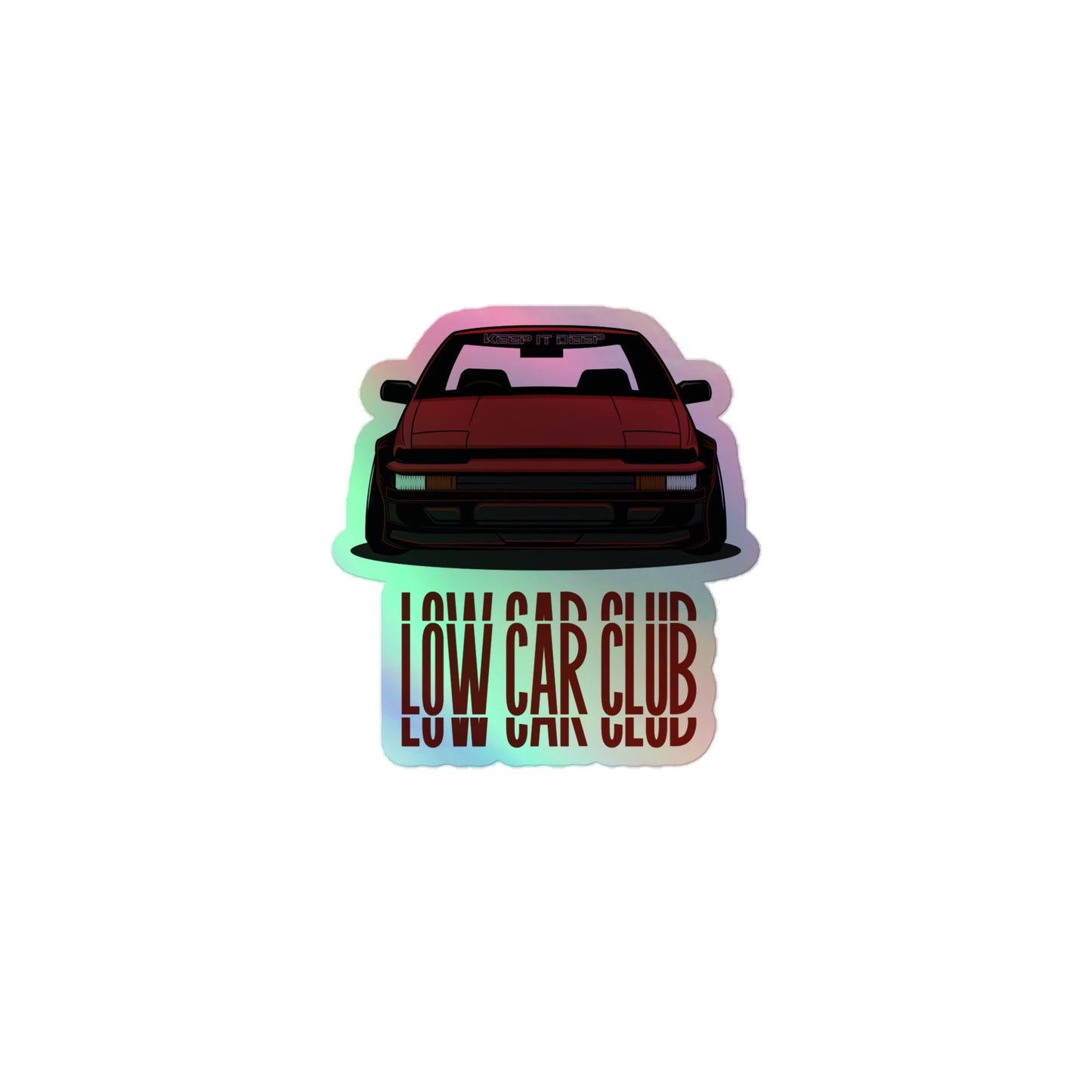 Low Car Club - Hologramm Aufkleber