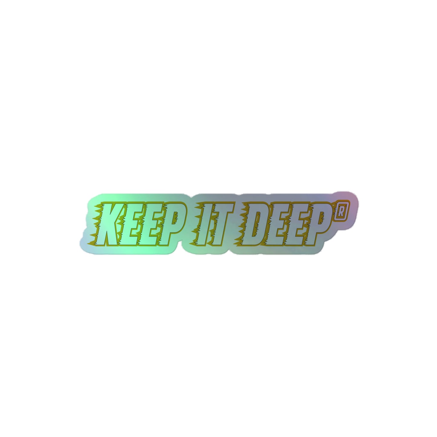 Keep it deep - Hologramm Aufkleber - Gold Editon