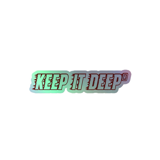 Keep it deep - Hologramm Aufkleber - Red Edition