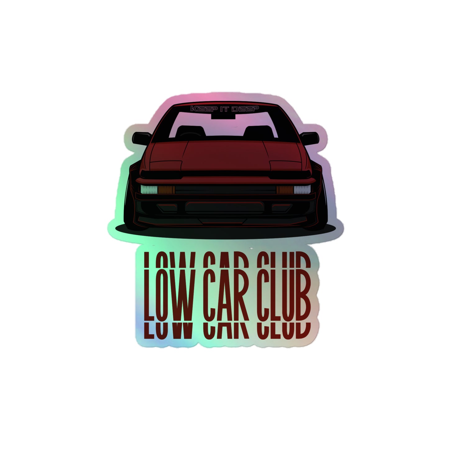 Low Car Club - Hologramm Aufkleber