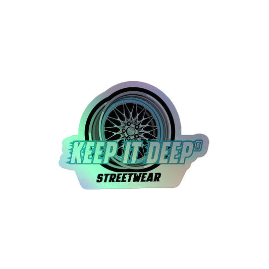 Keep it deep Streetwear - Hologramm Aufkleber  - Mint Edition