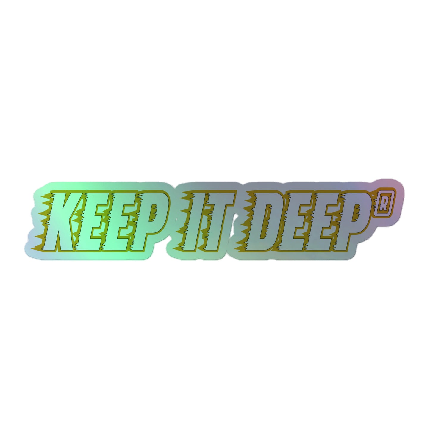 Keep it deep - Hologramm Aufkleber - Gold Editon