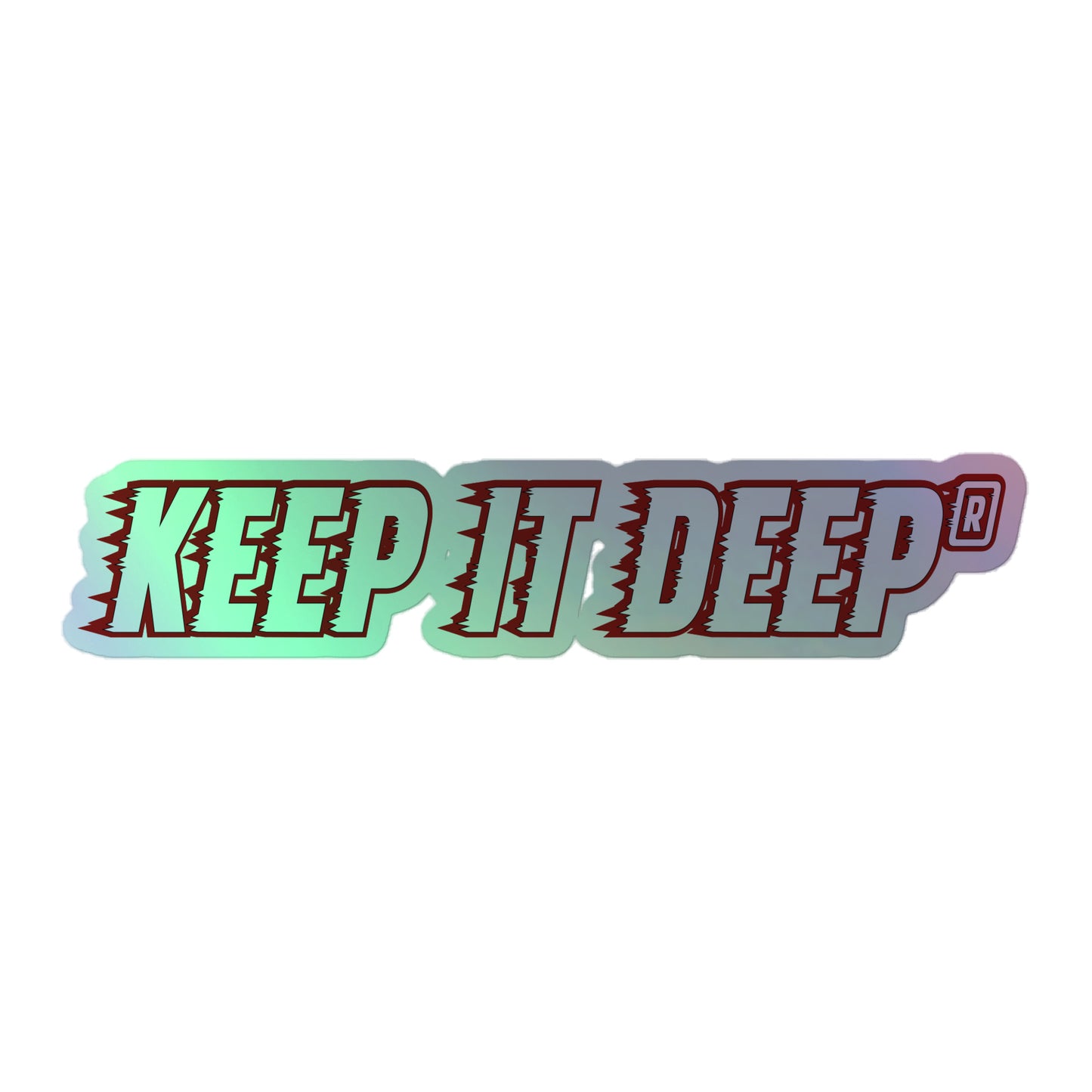 Keep it deep - Hologramm Aufkleber - Red Edition