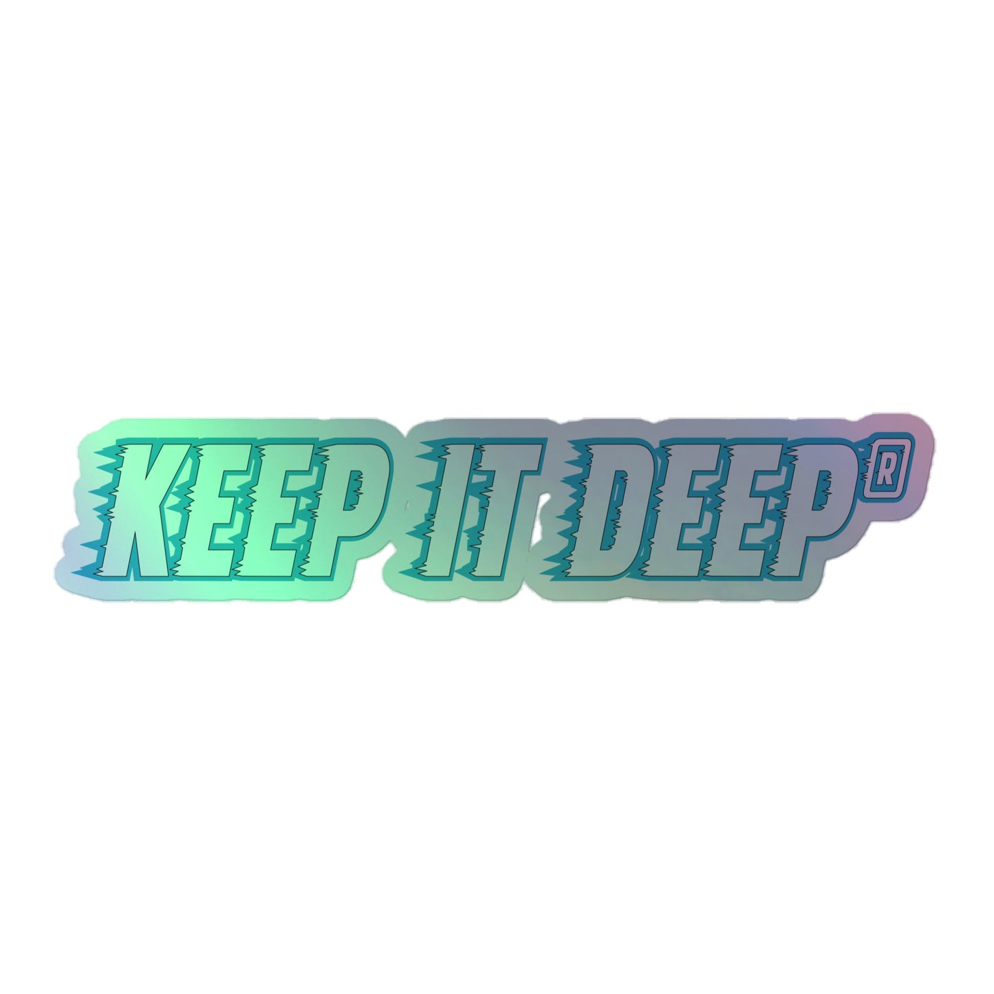 Keep it deep - Hologramm Aufkleber - Mint Edition