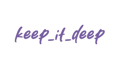 Keep_it_deep - Aufkleber