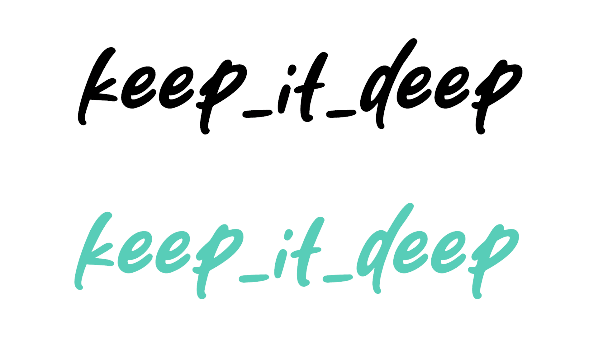 Keep_it_deep - Aufkleber