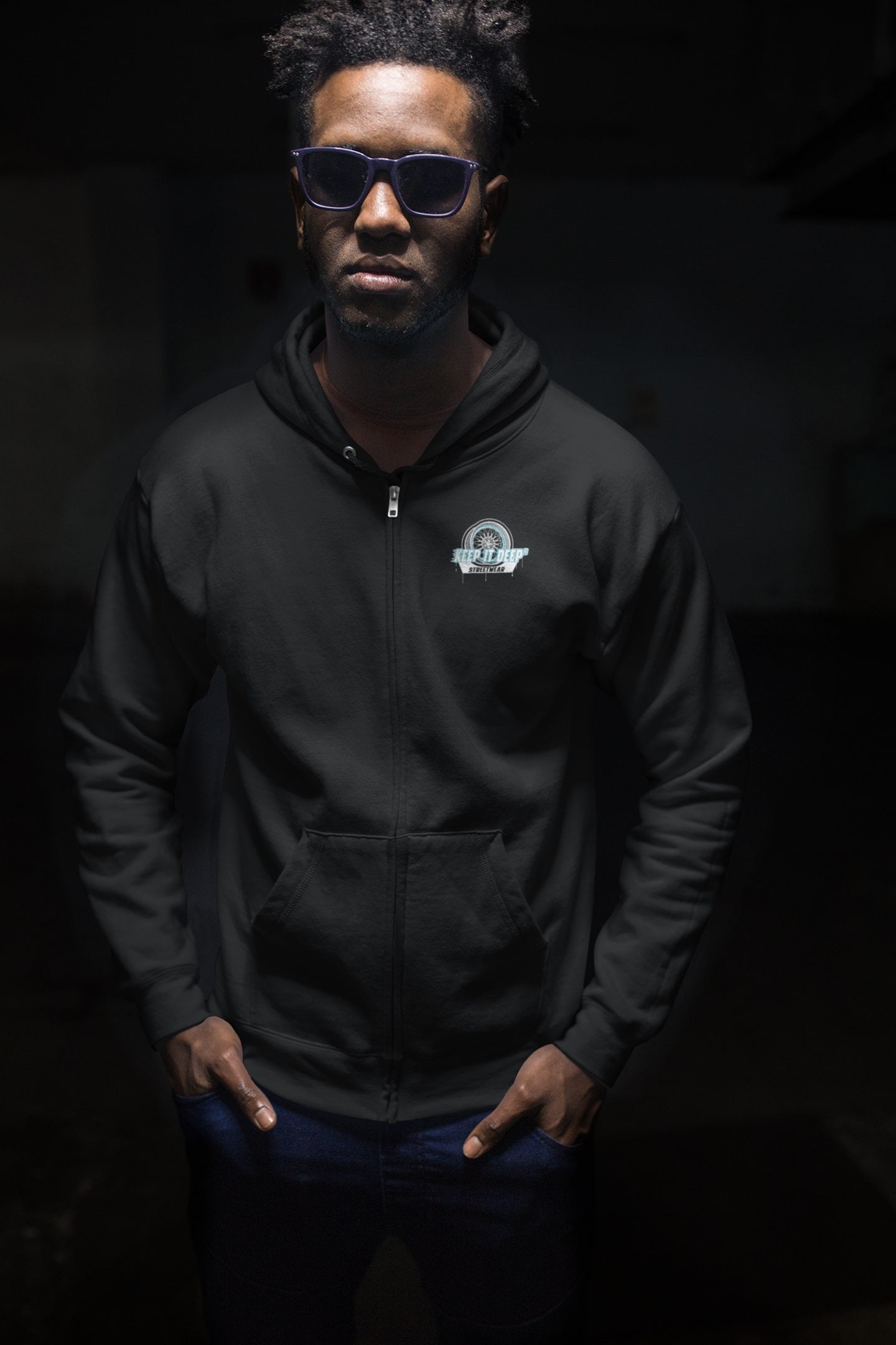 No time to Brake - Premium Zip-Hoodie