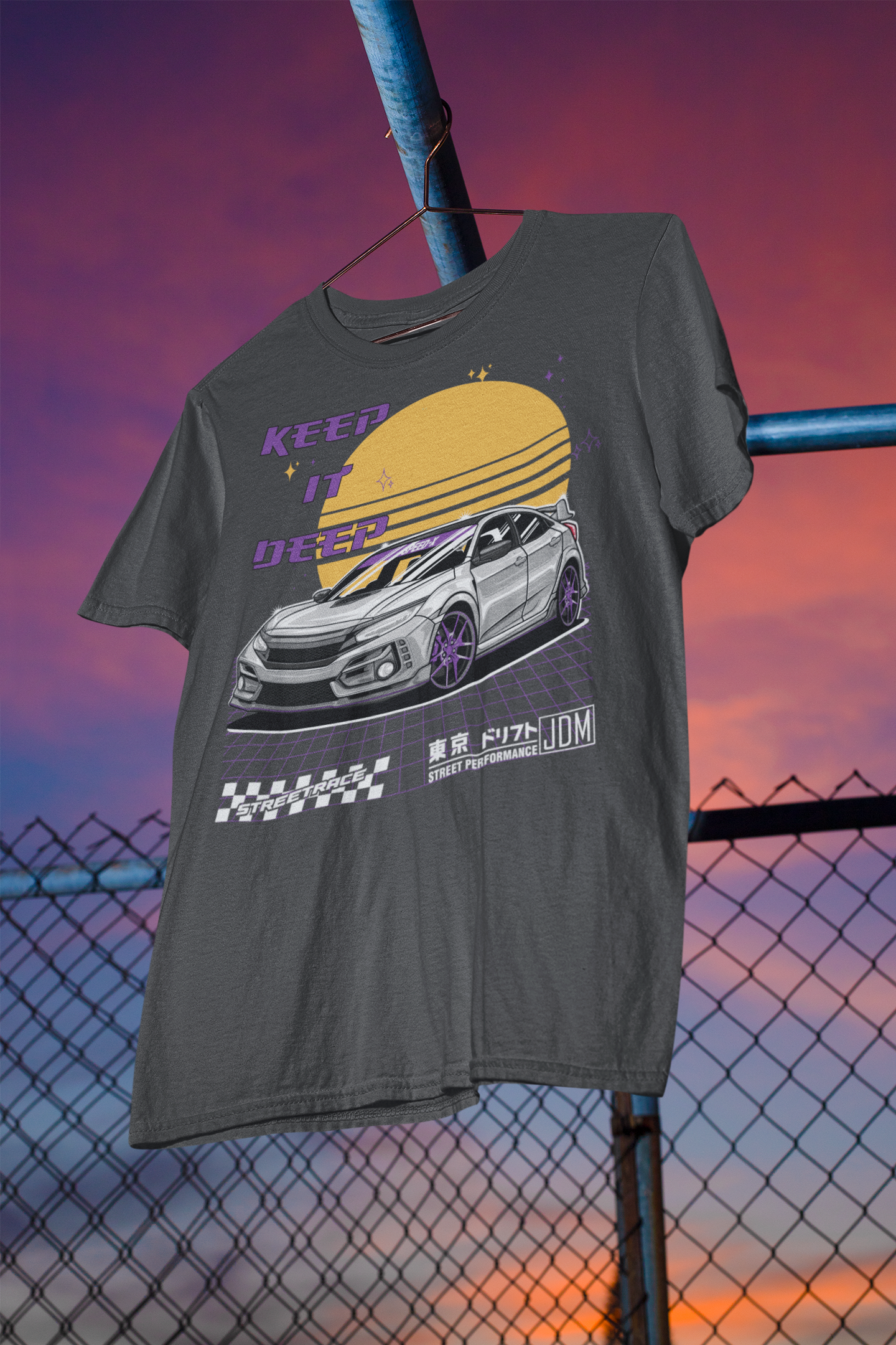 Sunset Racer - Klassik Shirt