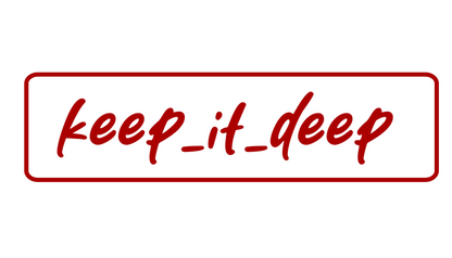 Keep_it_deep - Logo - Aufkleber