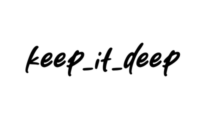 Keep_it_deep - Aufkleber