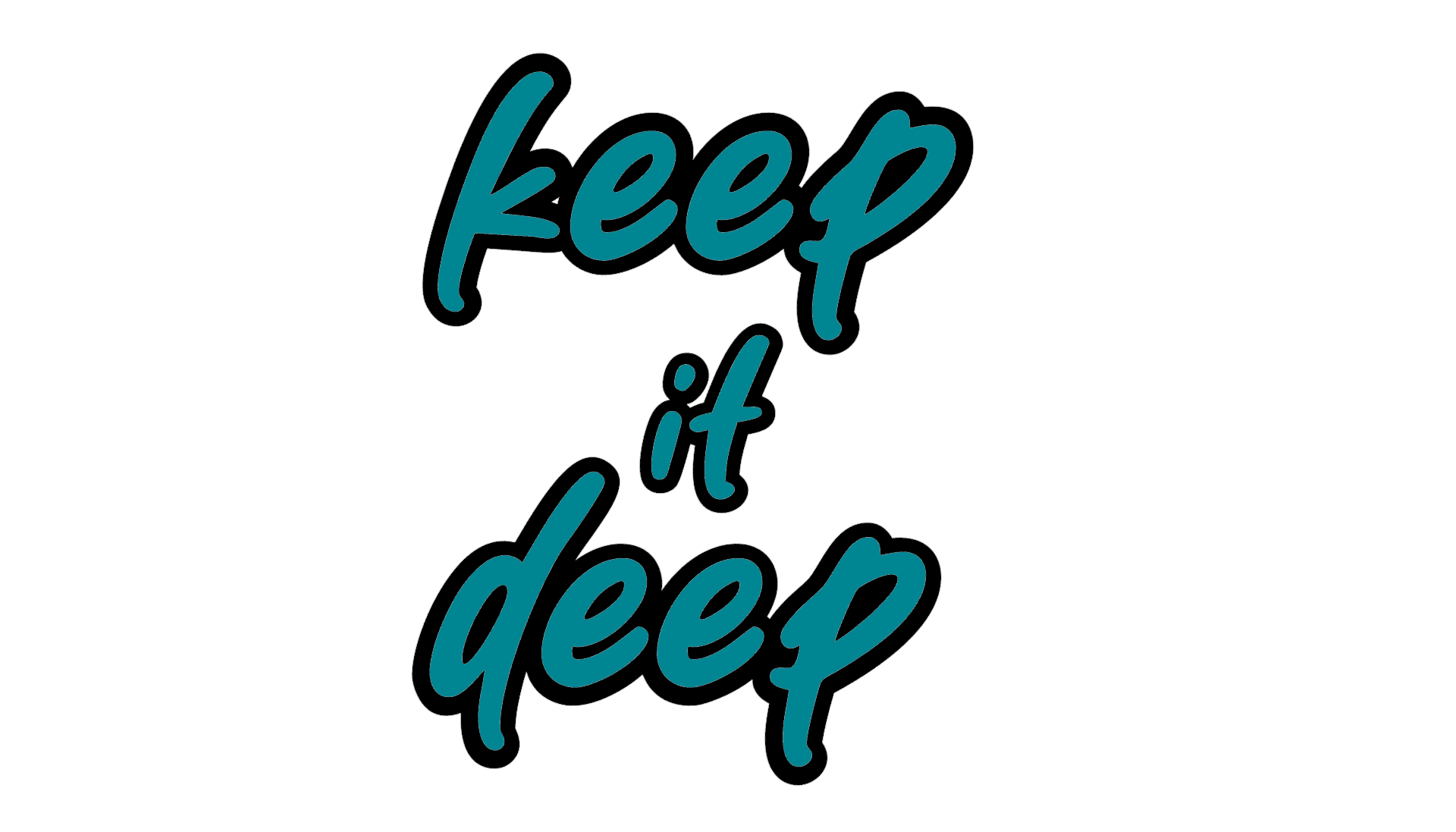 Keep_it_deep - Aufkleber