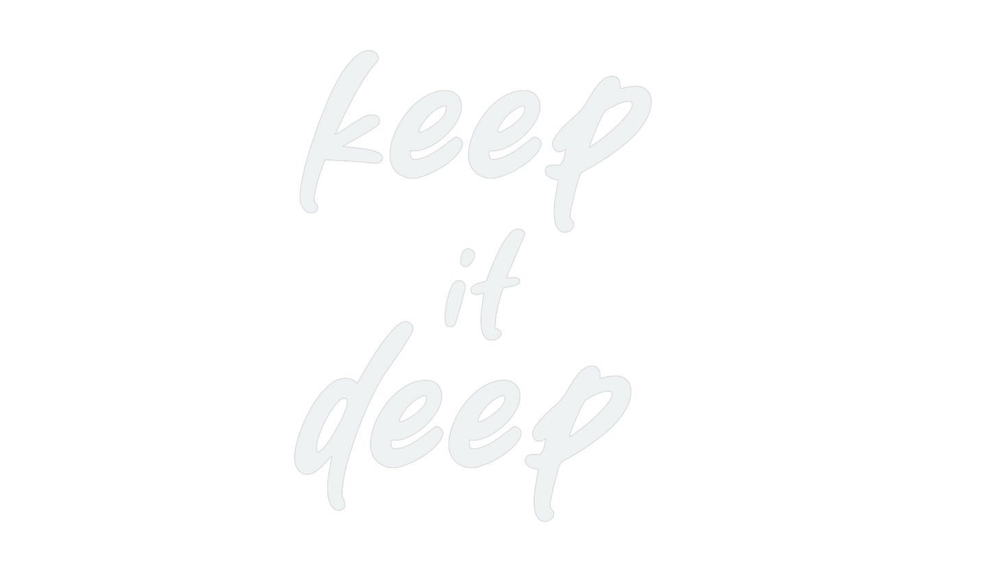 Keep_it_deep - Aufkleber