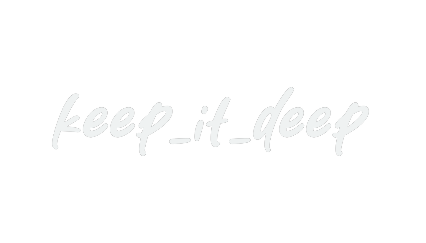 Keep_it_deep - Aufkleber