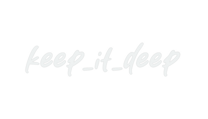 Keep_it_deep - Aufkleber