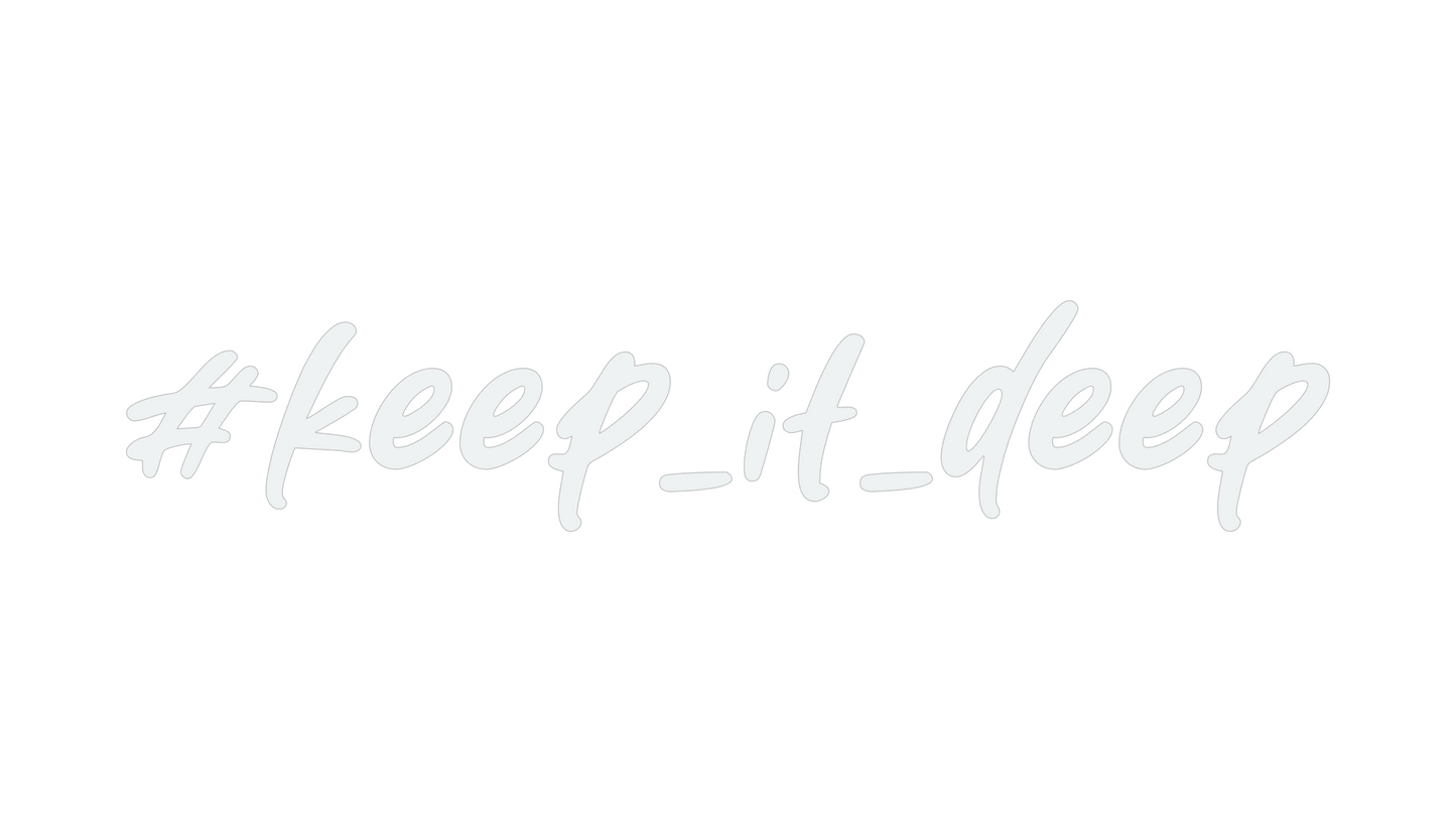 #Keep_it_deep - Aufkleber