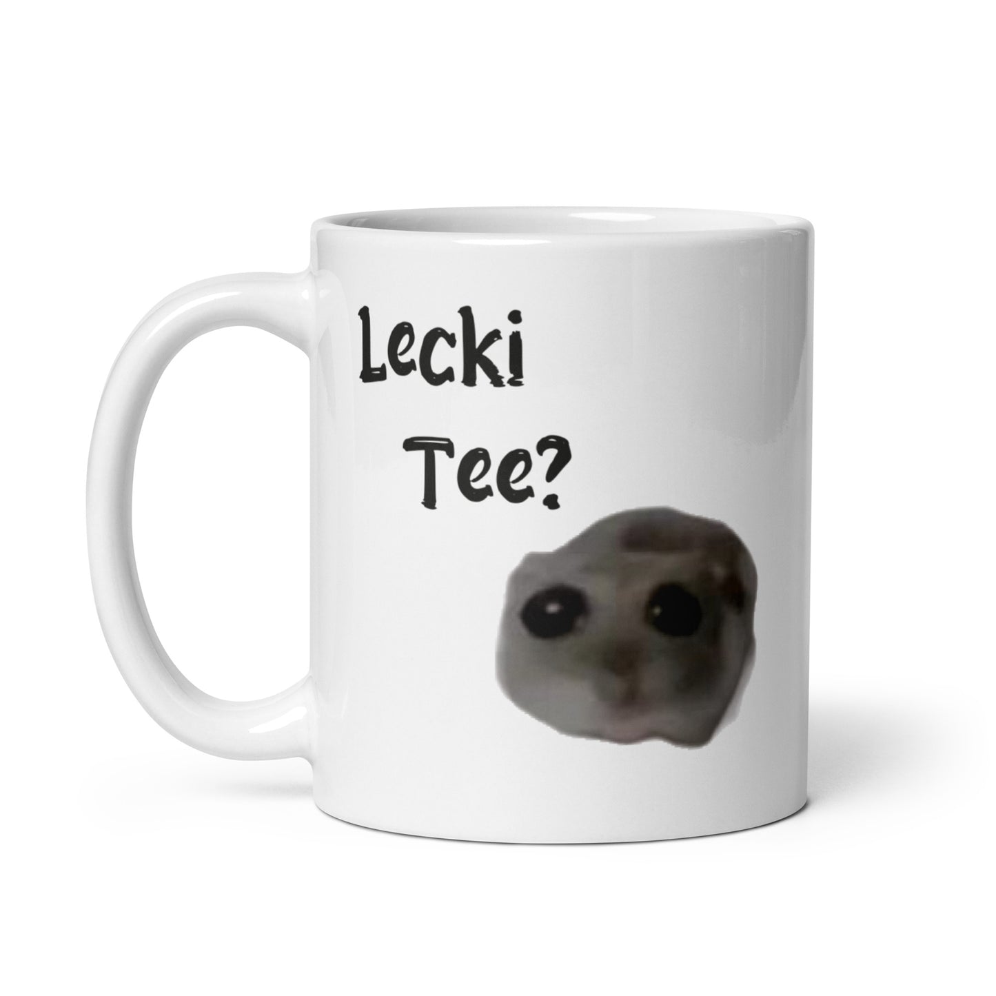 Lecki Tee? - Weiße Glänzende Tasse