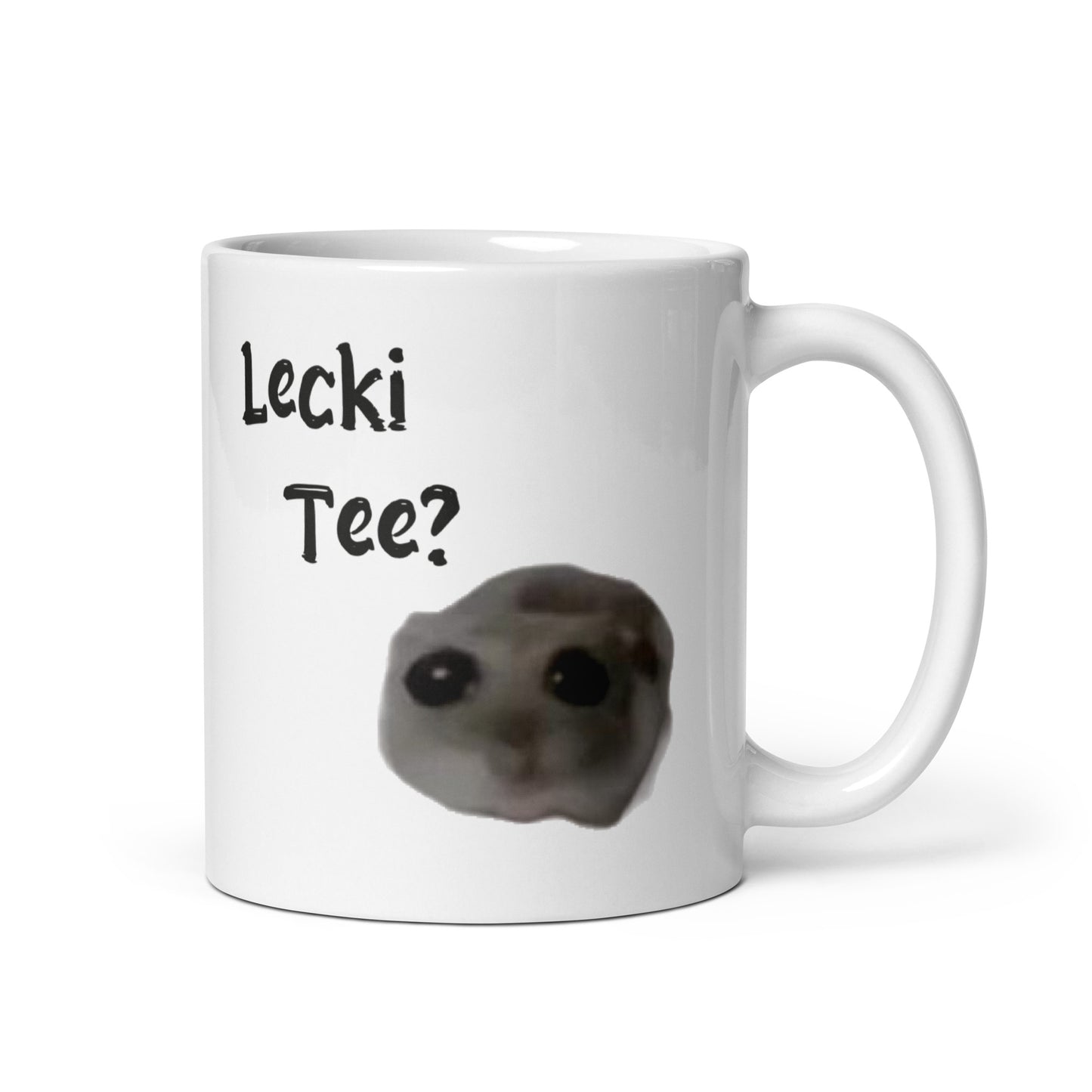 Lecki Tee? - Weiße Glänzende Tasse